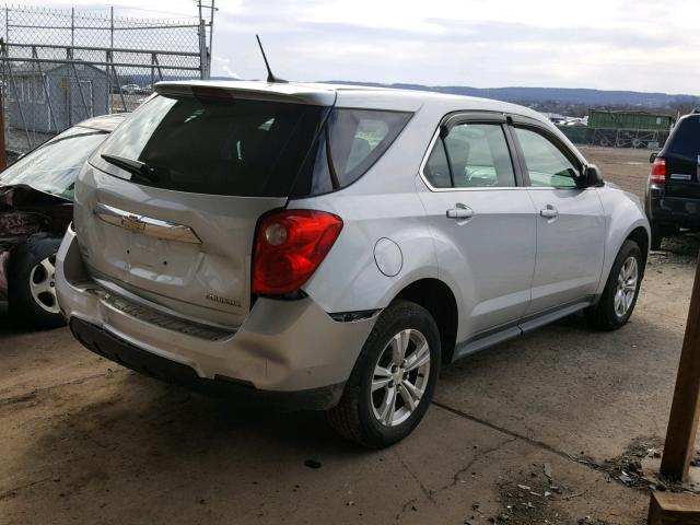 2GNFLCEK7D6319591 - 2013 CHEVROLET EQUINOX LS SILVER photo 4