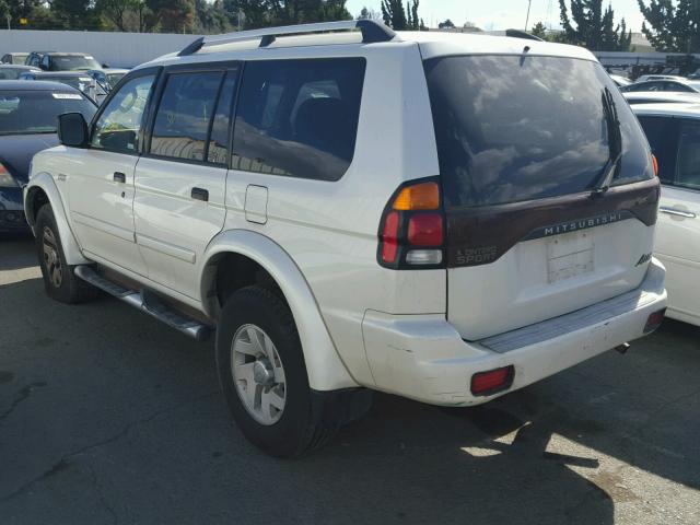 JA4MT31R64J007732 - 2004 MITSUBISHI MONTERO SP WHITE photo 3