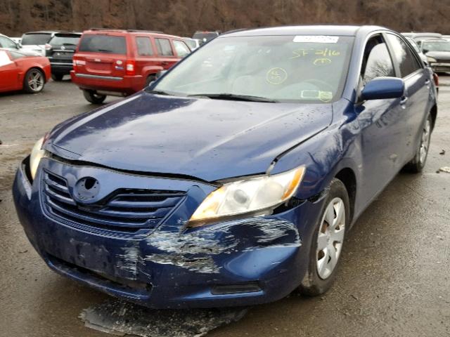 4T1BE46K87U071830 - 2007 TOYOTA CAMRY NEW BLUE photo 2