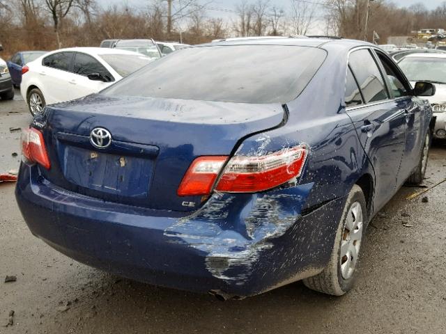 4T1BE46K87U071830 - 2007 TOYOTA CAMRY NEW BLUE photo 4