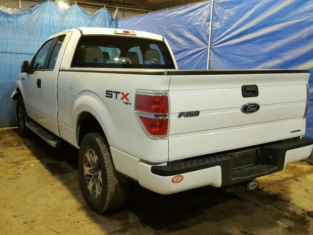 1FTFX1EF0DKE15211 - 2013 FORD F150 SUPER WHITE photo 3