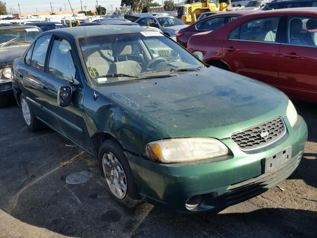 3N1CB51D12L667206 - 2002 NISSAN SENTRA XE GREEN photo 1