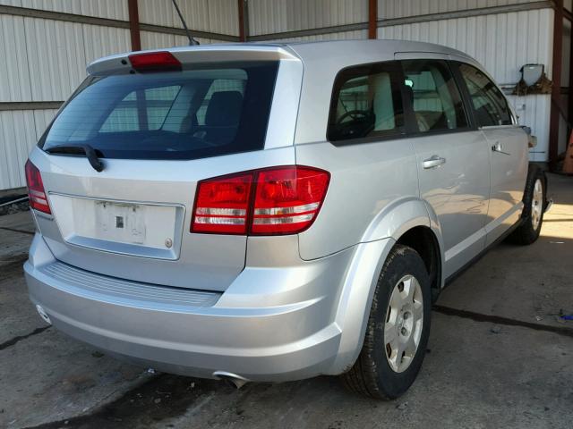 3D4GG47B69T209450 - 2009 DODGE JOURNEY SE SILVER photo 4