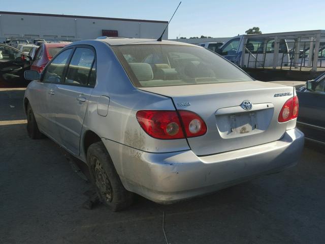 1NXBR32E75Z440382 - 2005 TOYOTA COROLLA CE SILVER photo 3