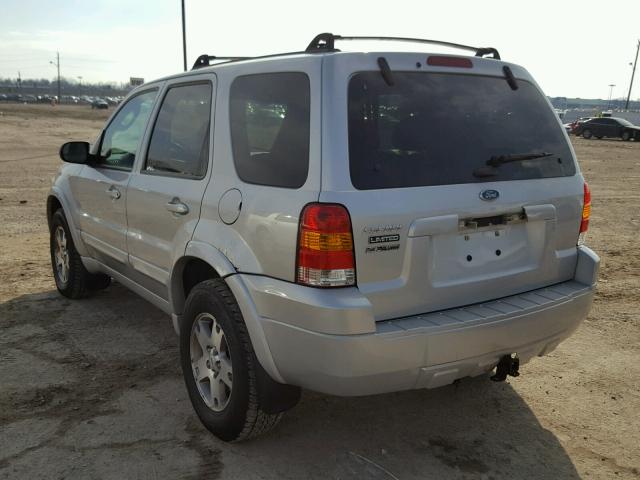 1FMCU941X5KA25696 - 2005 FORD ESCAPE LIM SILVER photo 3