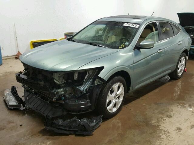 5J6TF2H51AL015897 - 2010 HONDA ACCORD CRO GREEN photo 2