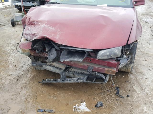 1G2WK52JX2F102207 - 2002 PONTIAC GRAND PRIX წითელი ფოტო 10