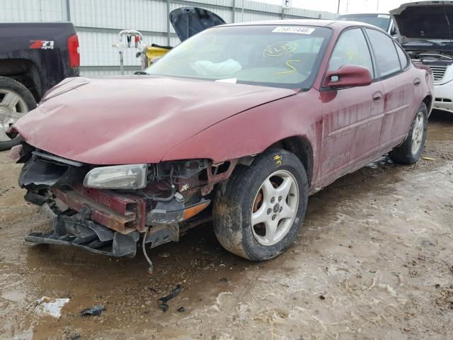 1G2WK52JX2F102207 - 2002 PONTIAC GRAND PRIX წითელი ფოტო 2