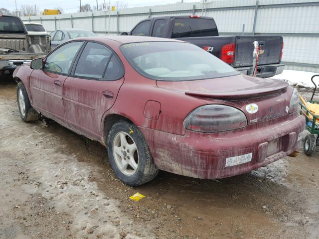 1G2WK52JX2F102207 - 2002 PONTIAC GRAND PRIX წითელი ფოტო 3