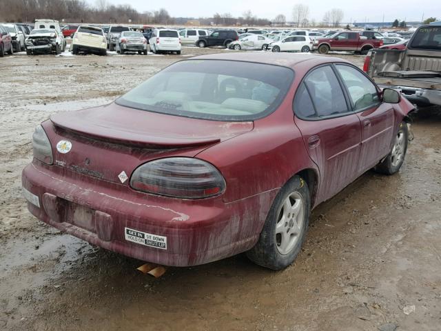 1G2WK52JX2F102207 - 2002 PONTIAC GRAND PRIX წითელი ფოტო 4