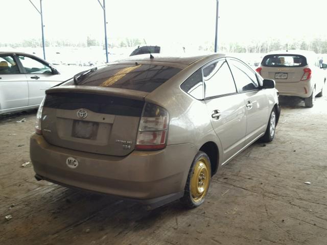 JTDKB20U053103880 - 2005 TOYOTA PRIUS GOLD photo 4