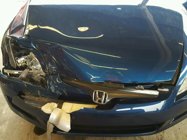 1HGCM82674A005909 - 2004 HONDA ACCORD EX BLUE photo 7