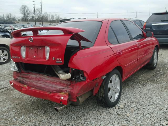 3N1CB51D75L519811 - 2005 NISSAN SENTRA 1.8 RED photo 4