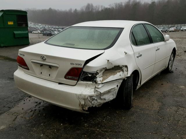 JTHBA30G855121422 - 2005 LEXUS ES 330 WHITE photo 4