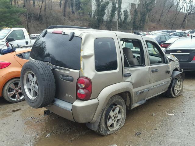 1J4GL38K25W644353 - 2005 JEEP LIBERTY RE GOLD photo 4