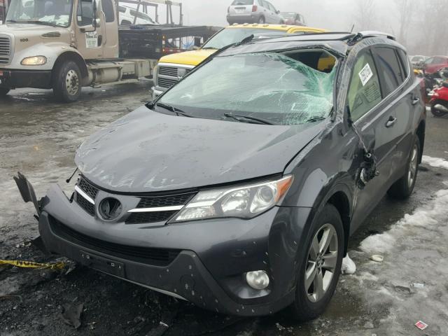 JTMRFREV1FD117313 - 2015 TOYOTA RAV4 XLE CHARCOAL photo 2