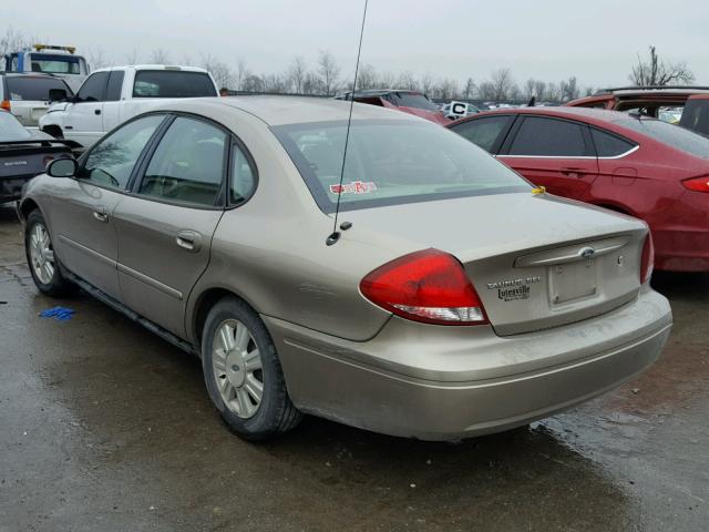 1FAFP56255A255469 - 2005 FORD TAURUS SEL BEIGE photo 3