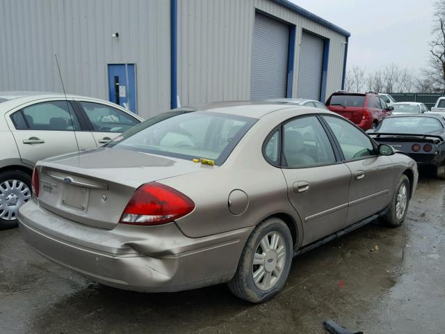 1FAFP56255A255469 - 2005 FORD TAURUS SEL BEIGE photo 4