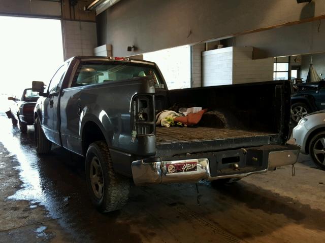 1FTRF12286NA18896 - 2006 FORD F150 GRAY photo 3