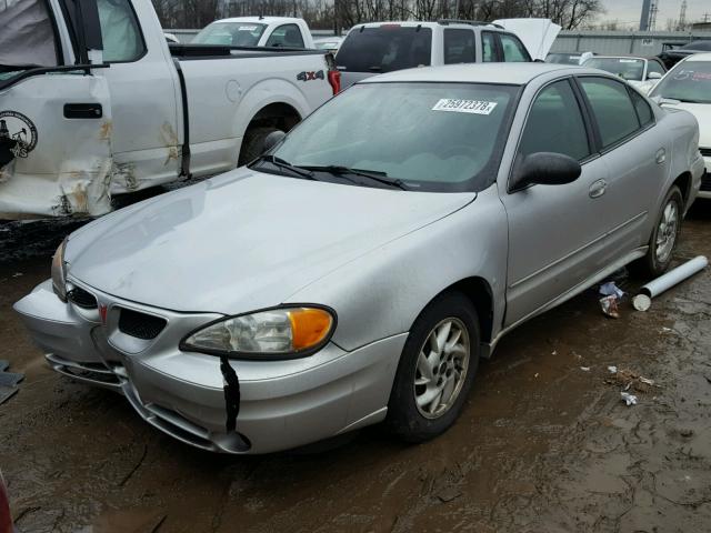 1G2NE52F34C228394 - 2004 PONTIAC GRAND AM S SILVER photo 2