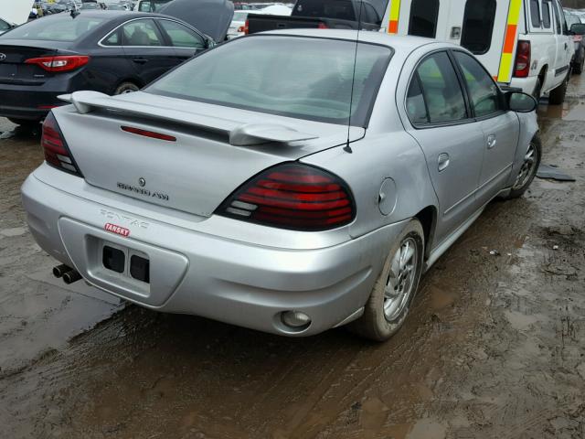 1G2NE52F34C228394 - 2004 PONTIAC GRAND AM S SILVER photo 4