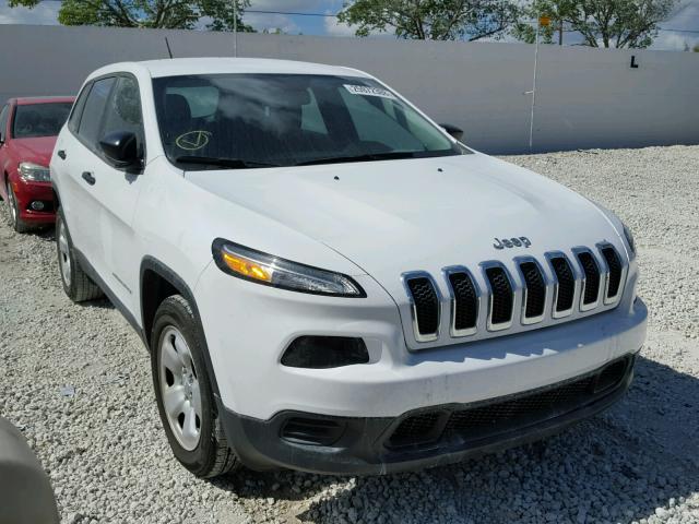 1C4PJLAB7GW248248 - 2016 JEEP CHEROKEE S WHITE photo 1