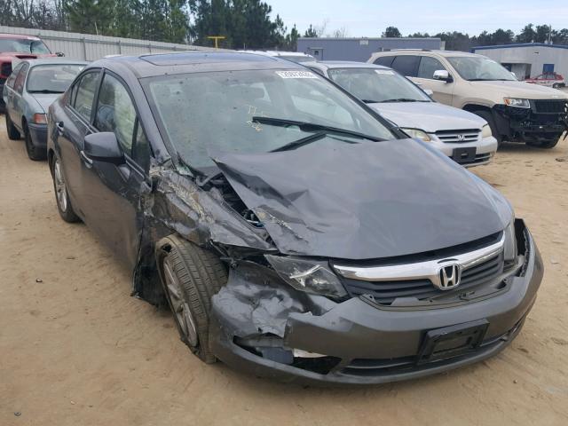 19XFB2F8XCE083302 - 2012 HONDA CIVIC EX GRAY photo 1