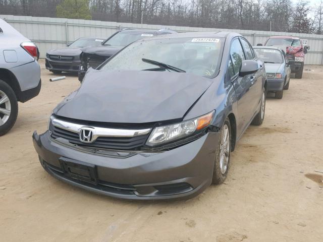 19XFB2F8XCE083302 - 2012 HONDA CIVIC EX ნაცრისფერი ფოტო 2