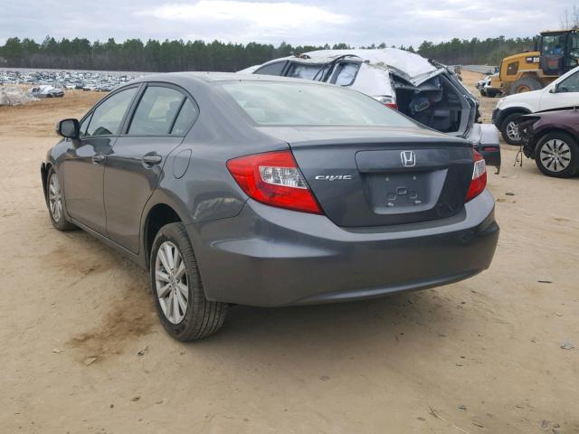 19XFB2F8XCE083302 - 2012 HONDA CIVIC EX ნაცრისფერი ფოტო 3