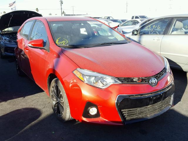 5YFBURHE0EP151838 - 2014 TOYOTA COROLLA L RED photo 1