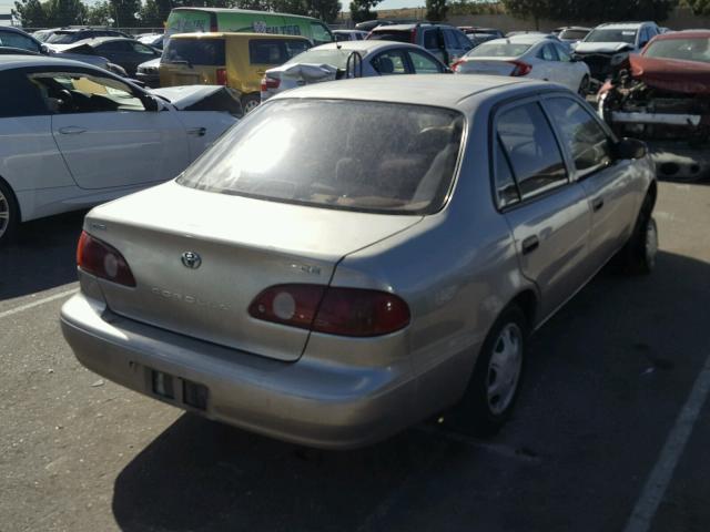 1NXBR12E32Z631202 - 2002 TOYOTA COROLLA CE TAN photo 4