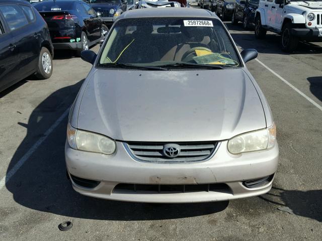 1NXBR12E32Z631202 - 2002 TOYOTA COROLLA CE TAN photo 9