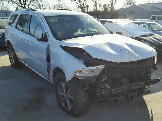 1C4RDJDG3FC244726 - 2015 DODGE DURANGO LI WHITE photo 1