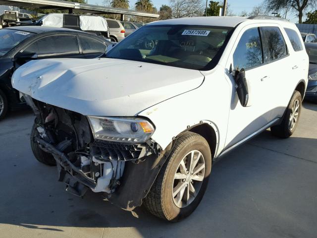 1C4RDJDG3FC244726 - 2015 DODGE DURANGO LI WHITE photo 2