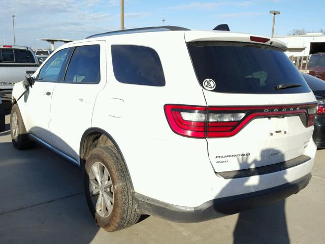 1C4RDJDG3FC244726 - 2015 DODGE DURANGO LI WHITE photo 3