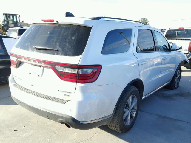 1C4RDJDG3FC244726 - 2015 DODGE DURANGO LI WHITE photo 4