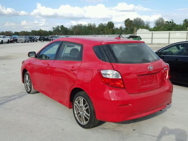 2T1KU40E69C157230 - 2009 TOYOTA COROLLA MA RED photo 3