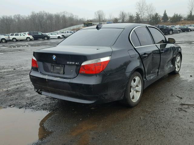 WBANF335X7CS39879 - 2007 BMW 525 XI შავი ფოტო 4