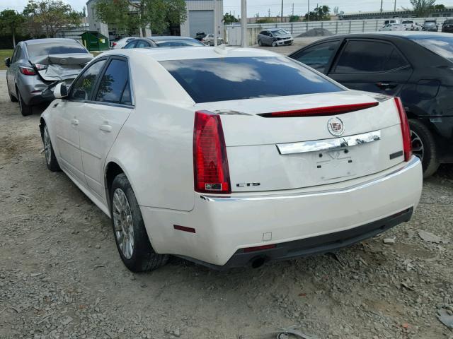 1G6DA5EY0B0167734 - 2011 CADILLAC CTS WHITE photo 3