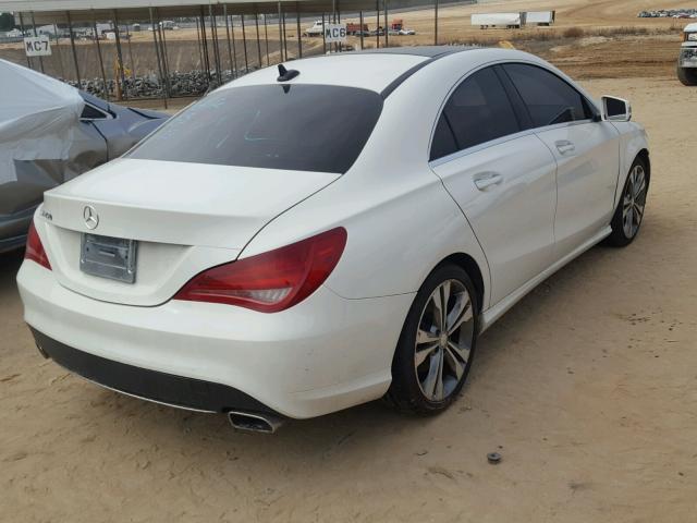 WDDSJ4EB9FN181186 - 2015 MERCEDES-BENZ CLA 250 WHITE photo 4