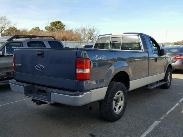 1FTRF14544NB71974 - 2004 FORD F150 BLUE photo 4