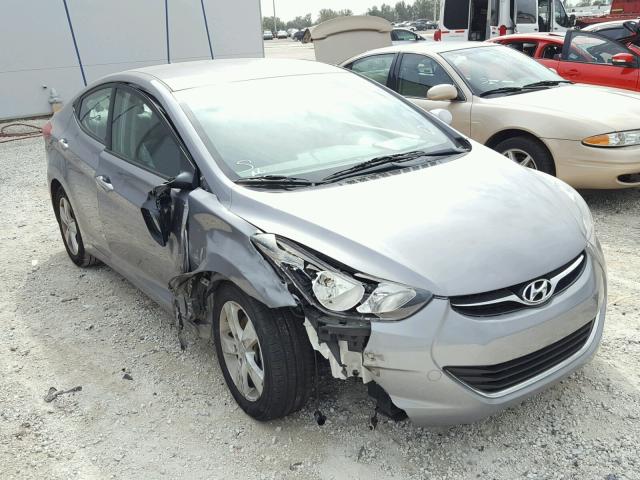 KMHDH4AE0DU549736 - 2013 HYUNDAI ELANTRA GL GRAY photo 1