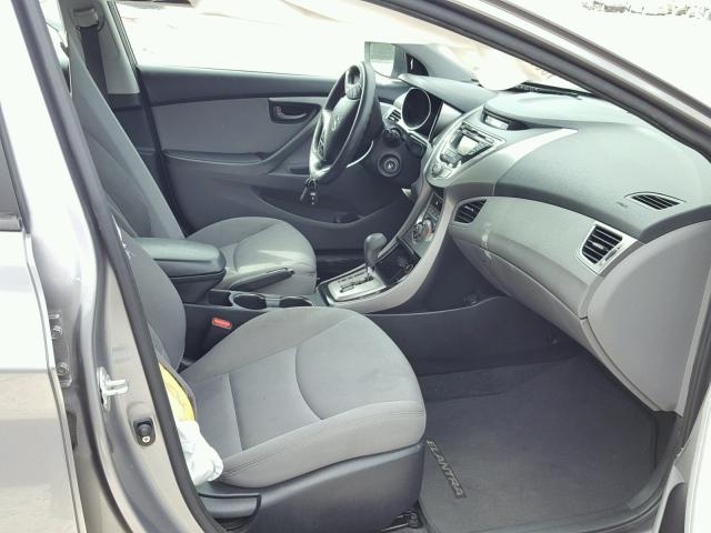 KMHDH4AE0DU549736 - 2013 HYUNDAI ELANTRA GL GRAY photo 5