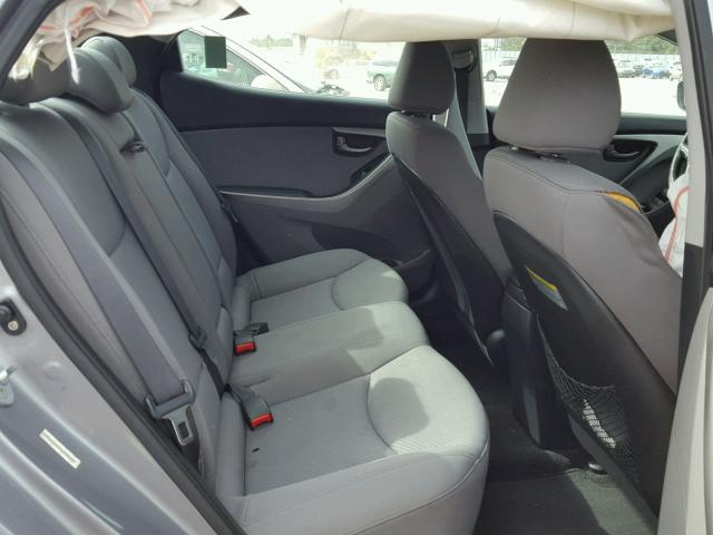 KMHDH4AE0DU549736 - 2013 HYUNDAI ELANTRA GL GRAY photo 6