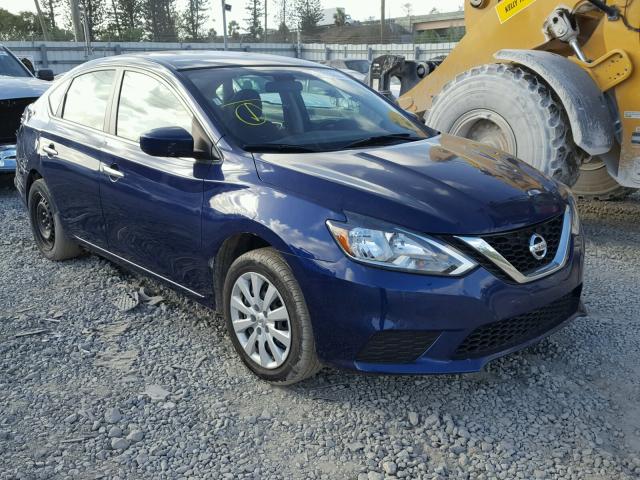 3N1AB7APXGL656600 - 2016 NISSAN SENTRA S BLUE photo 1