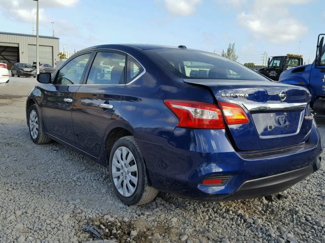 3N1AB7APXGL656600 - 2016 NISSAN SENTRA S BLUE photo 3