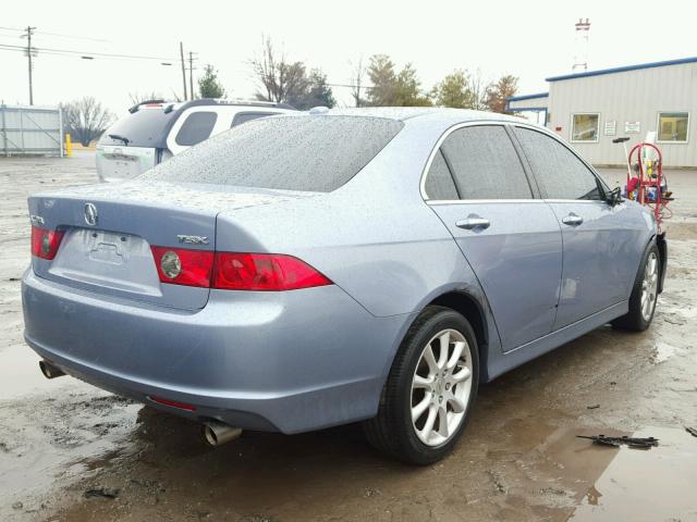 JH4CL96986C025880 - 2006 ACURA TSX BLUE photo 4