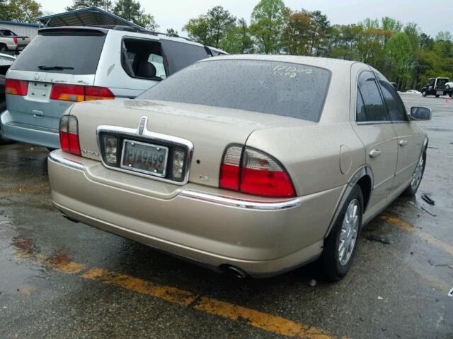 1LNHM86S04Y673419 - 2004 LINCOLN LS TAN photo 4