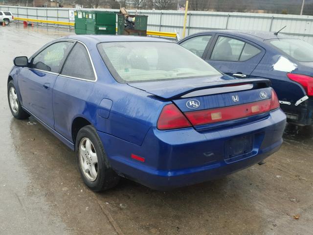 1HGCG2243YA012722 - 2000 HONDA ACCORD LX BLUE photo 3