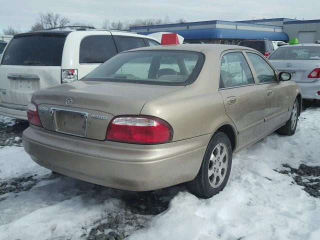 1YVGF22C415217758 - 2001 MAZDA 626 ES TAN photo 4